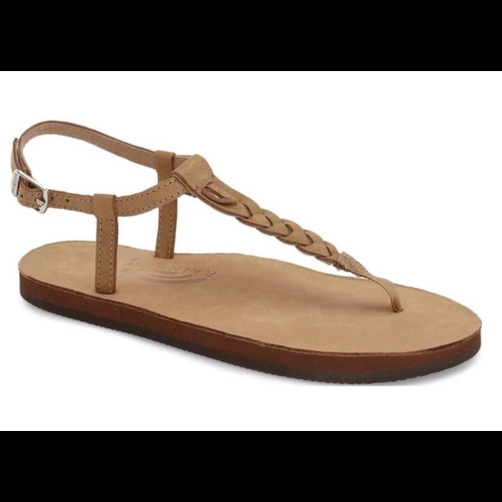 RAINBOW Sandals T-Street ankle braided leather